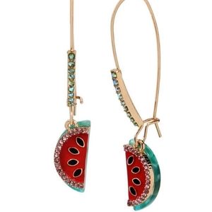 Betsey Johnson watermelon drop earrings